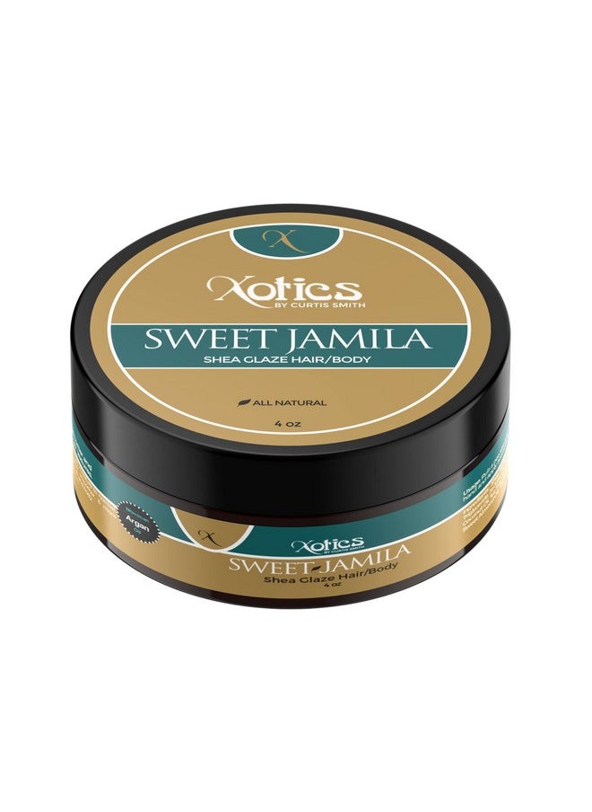 Xotics by Curtis Smith Sweet Jamila Hair & Body Shea Glaze 4 Oz Professionally Formulated Shea Butter & Essential Oil Fusion Nourish Protect & Support Healthy Hair And Skin  - Image 1