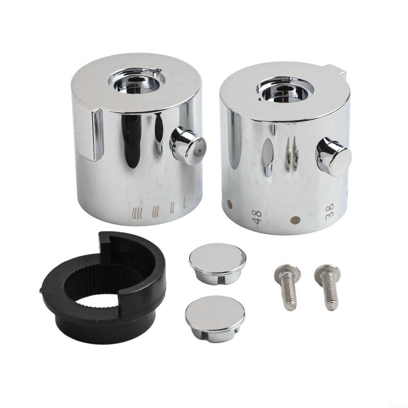 Thermostatic Shower Control Handle Knob Pair 40mm Diameter ABS Plastic - Image 2