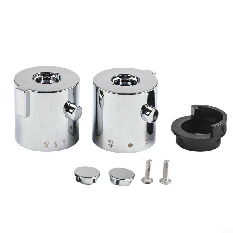 Thermostatic Shower Control Handle Knob Pair 40mm Diameter ABS Plastic - Image 5