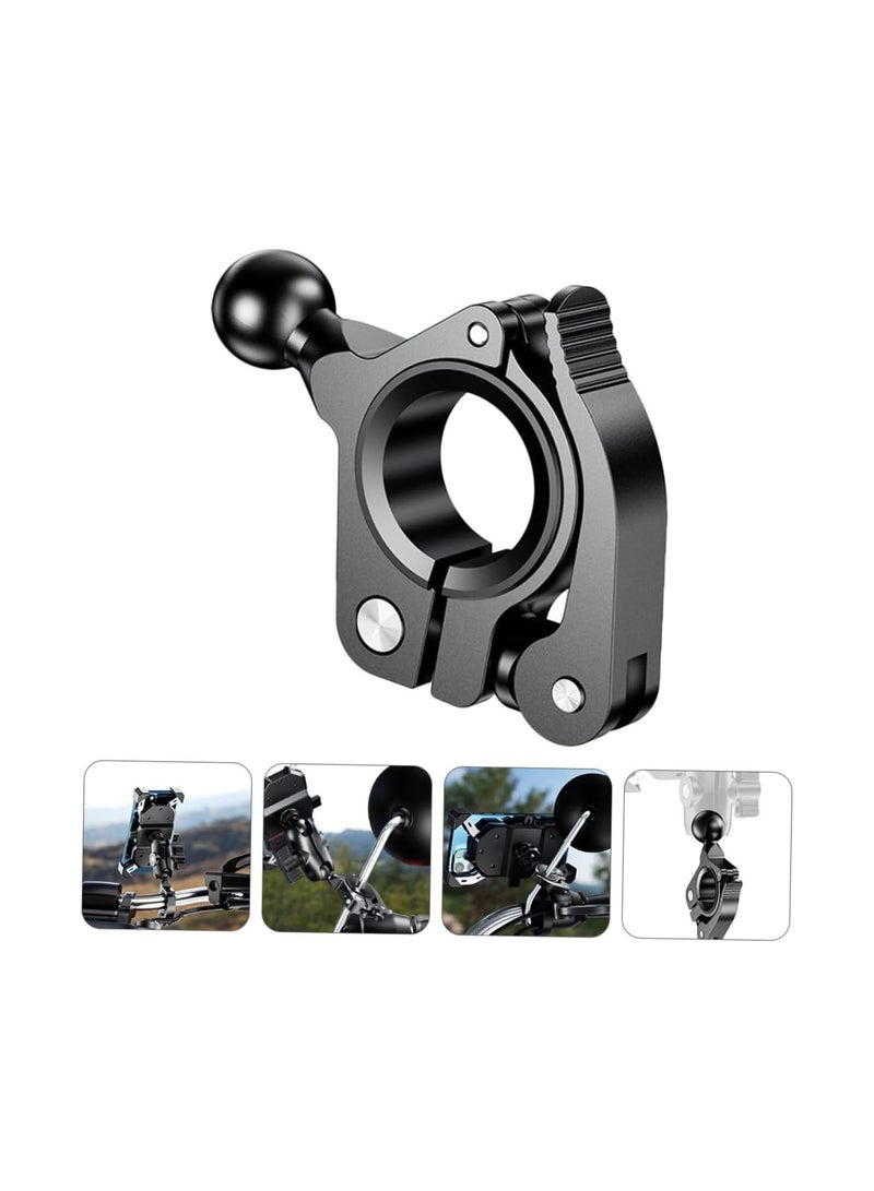 GGOOT bicycle adapter spherical handlebar cell phone holder for bike Mobile phone holder Tee aluminum alloy Ball Mount Base Aluminum frame bike handlebar motorcycle Black - Image 3