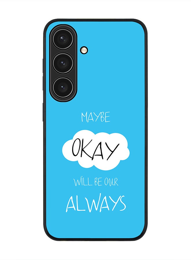 Stylizedd For Samsung Galaxy S25 5G Case,Slim fit Camera Protection, Shockproof Thin Phone cover  - Maybe Okay - Image 1