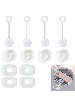 RATSAW 12 PCS Stanley Cup Accessories Silicone Spill Proof Stopper Reusable Leakproof Straw Topper Cup Straw Cover  - Image 1