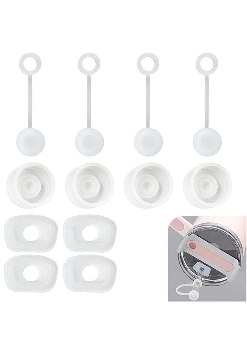 RATSAW - 12 PCS Stanley Cup Accessories Silicone Spill Proof Stopper Reusable Leakproof Straw Topper Cup Straw Cover - Image 1