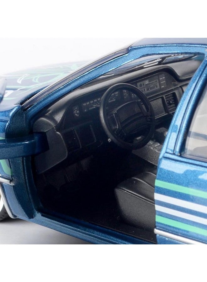 MOTORMAX موديل موتورماكس 1993 شيفروليه تشيفي كابريس لو رايدر 1:24 مصبوب باللون الأزرق مع رسومات "احصل على انخفاض" 79022 من جميع نجوم الألعاب - Image 3