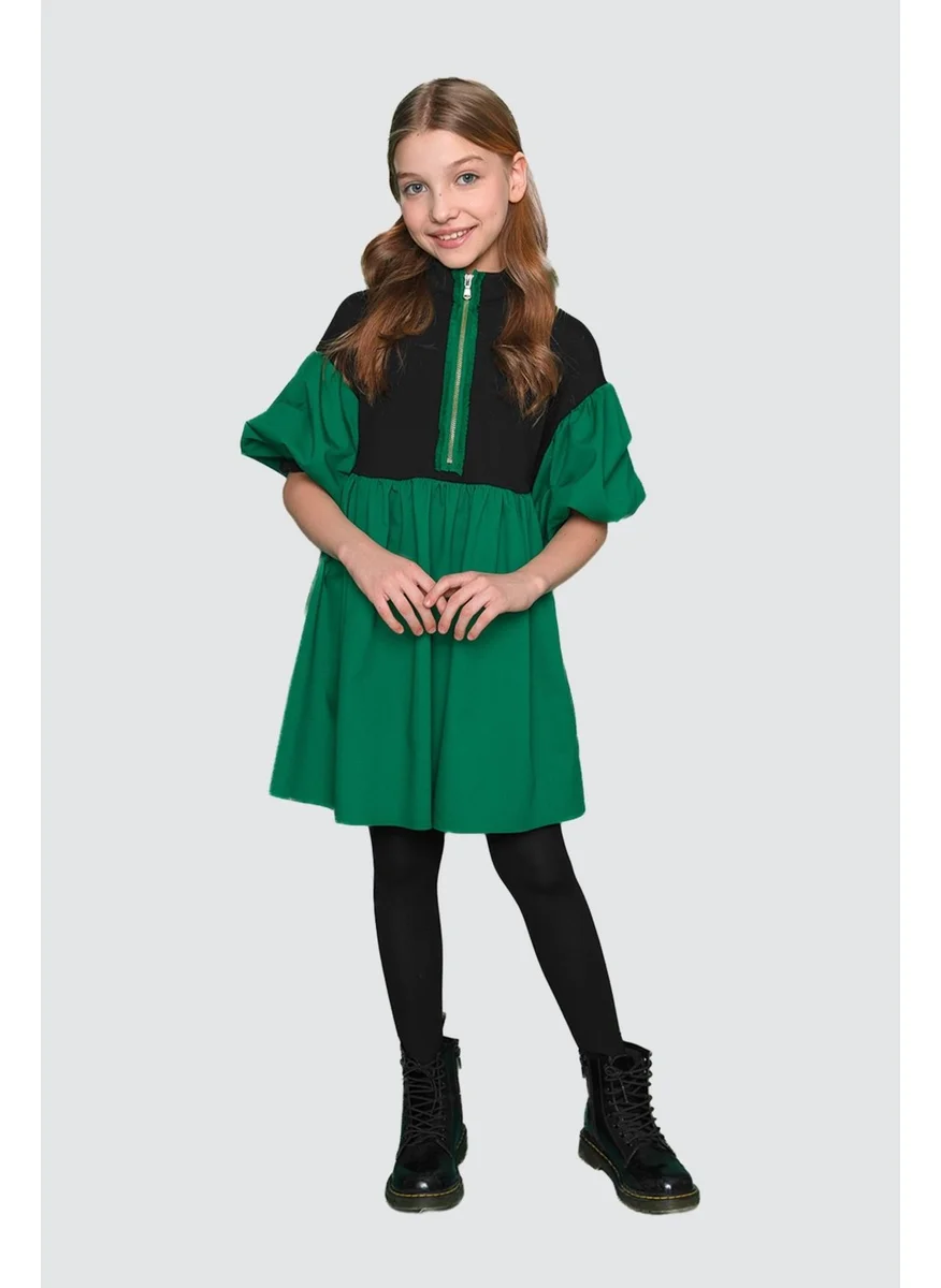 Lia Lea Bg Store Girl Green Dress