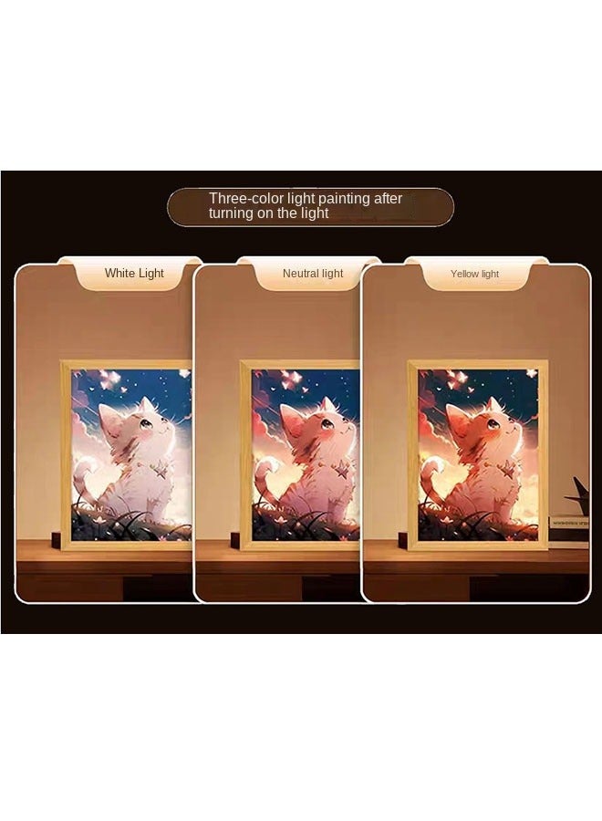 Bukela Ins-Style Anime Cat Light Warm LED Night Lamp for Bedrooms and Cozy Spaces - Image 4