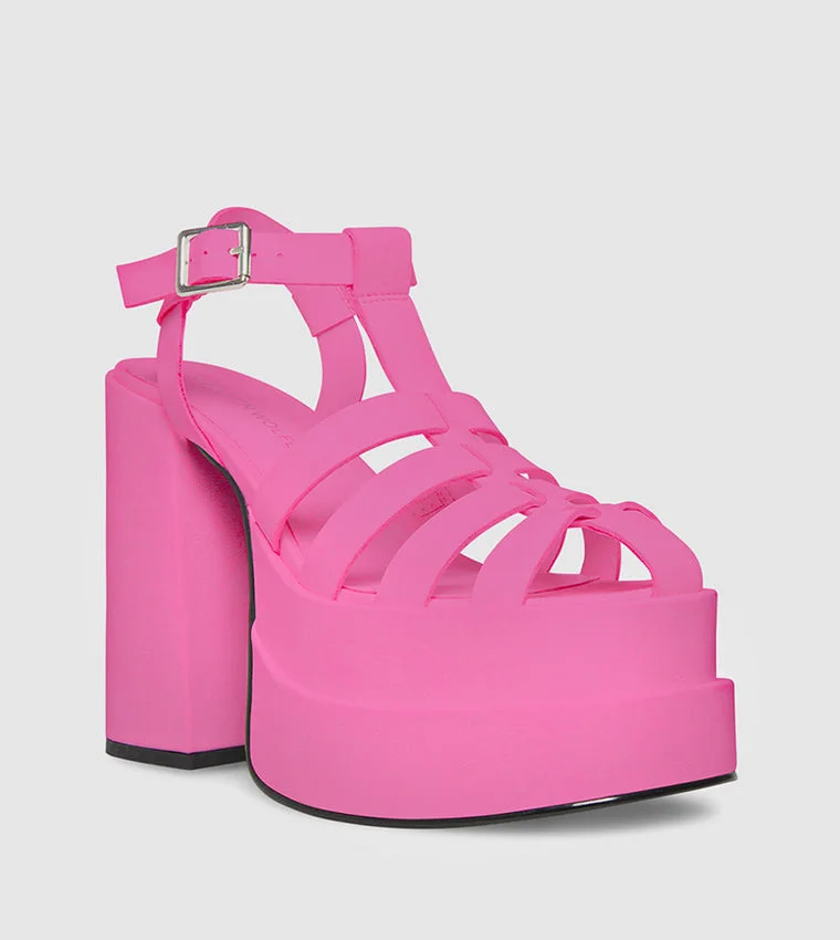 STEVE MADDEN High-Casual Pink Women's Sandals