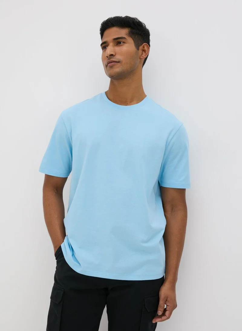 Matalan Blue Essential Crew Neck T-Shirt