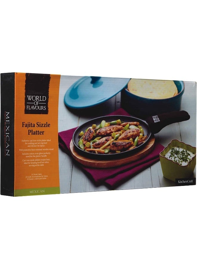 KitchenCraft صينية فاهيتا من الحديد الزهر من عالم النكهات - Image 4