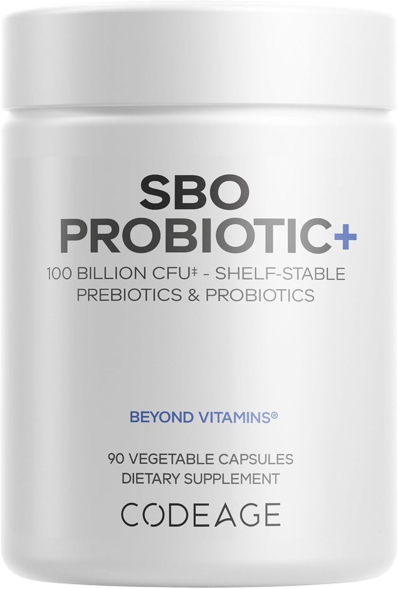 Codeage SBO Probiotics 100 Billion CFUs Per Serving Multi Strain Soil Based Organisms Blend and Organic Fermented Botanical Blend ShelfStable 90 Capsules - Image 1