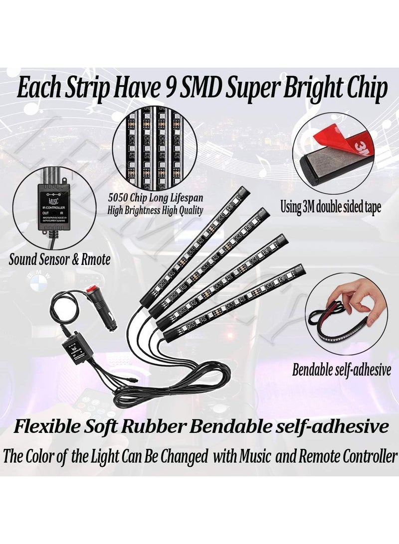 مصباح جو السيارة - اختر نمط الموسيقى التحكم الصوتي تغيير اللون - Image 3