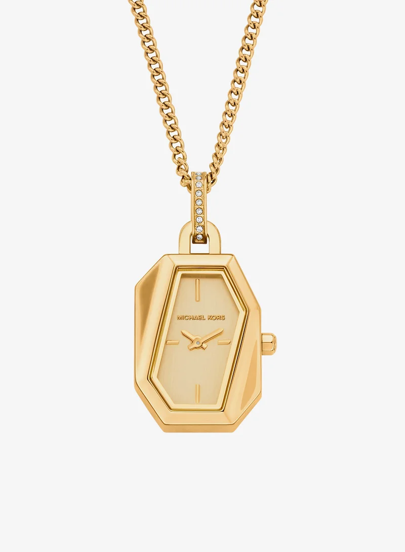 Michael Kors Gold-Plated Metal Bracelet Analog Watch