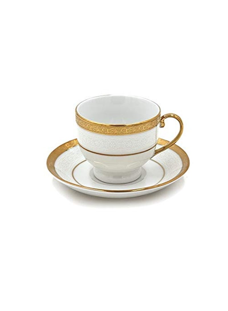 LTR Tea Cup And Saucer 12 Pieces Set 180Ml  - Image 2