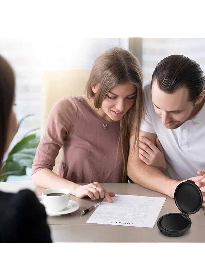 إيروريكس وسادات حبر بصمة الإصبع وسادات حبر بصمة الإبهام لمستلزمات كاتب العدل وبطاقات الهوية الأمنية وبصمات الأصابع وبصمات الأصابع باللون الأسود بدون بهتان لموظفي المكاتب وأصحاب الأعمال عبوة من 6 قطع - Image 3