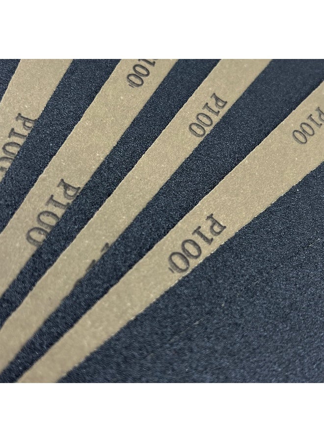 AutKerige 100 Grit Wet Dry Sanding Sheets, 9 x 11 Inch Sandpaper-10PCS Premium Silicon Carbide Sand Paper for Wood Metal Ceramic or Auto Polishing and Scratches Removing - Image 2
