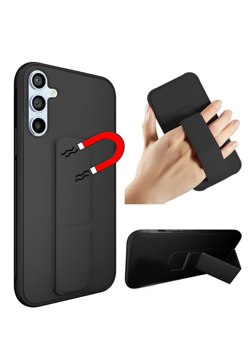 DUSALA Samsung Galaxy A55 Case Cover Magnetic Car Mount Kickstand Holder Premium Silicone Vertical Horizontal Hand Strap For Samsung Galaxy A55 - Image 1