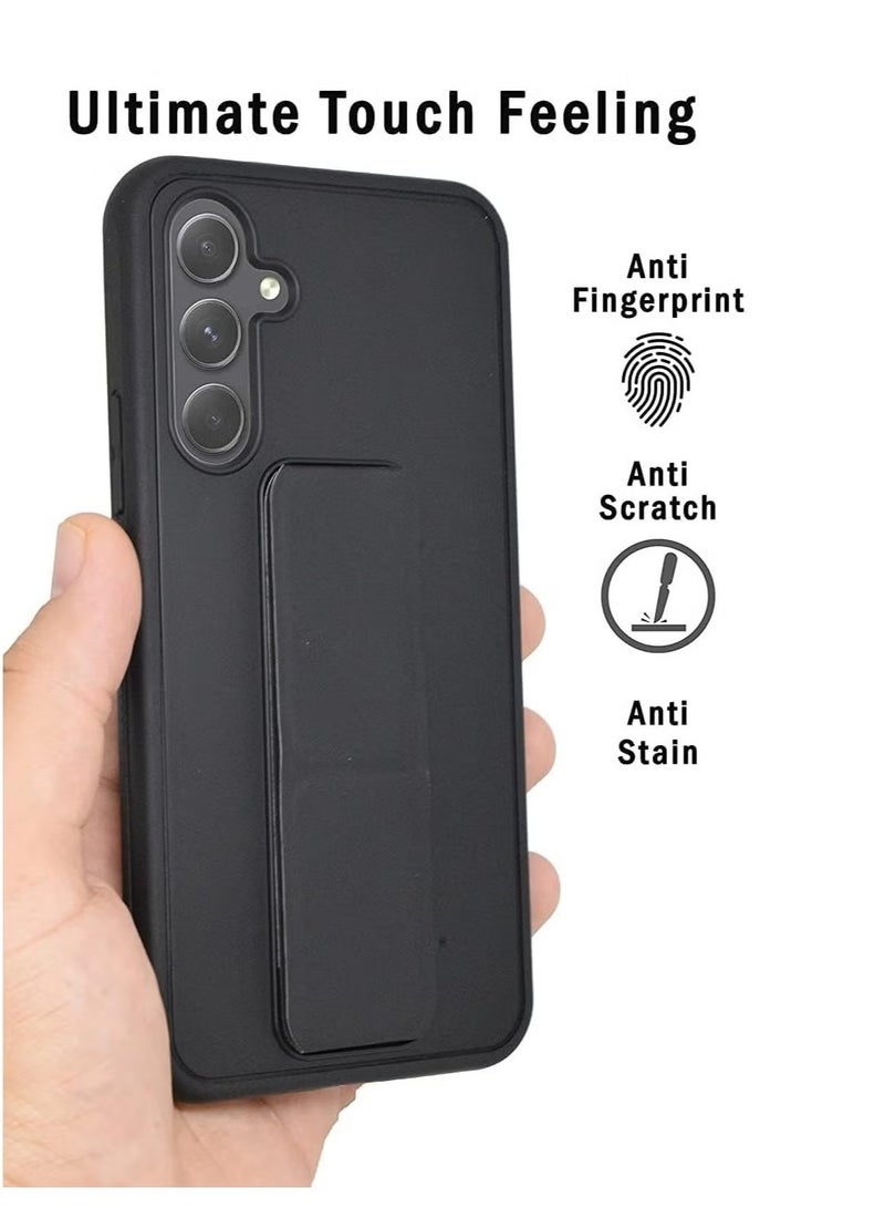 DUSALA Samsung Galaxy A55 Case Cover Magnetic Car Mount Kickstand Holder Premium Silicone Vertical Horizontal Hand Strap For Samsung Galaxy A55 - Image 2