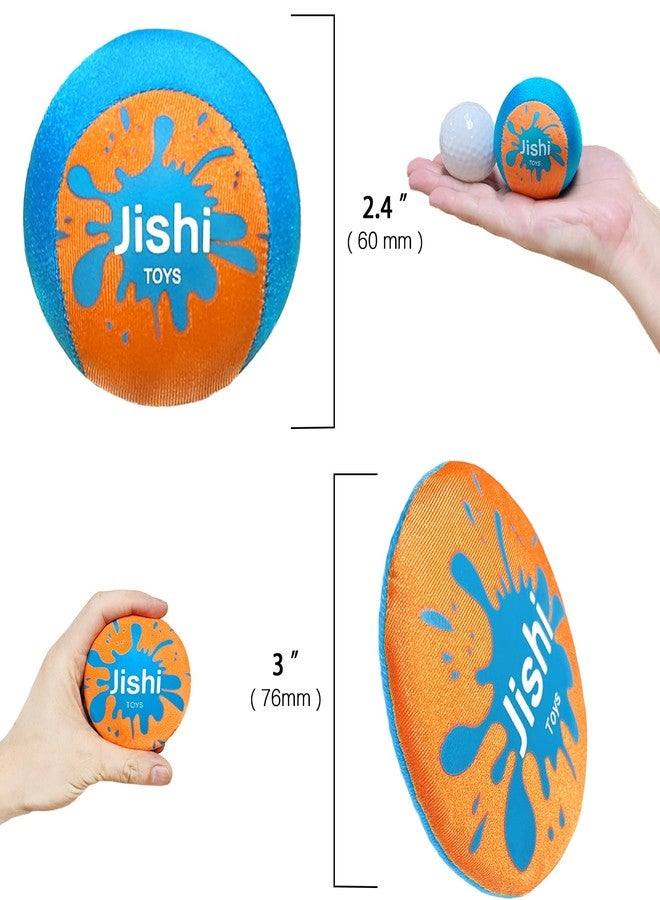 Jishi Skip Water Balls, Beach Pool Toys for Kids Ages 4-8-12 Outdoor Water Toys, Splash Water Bouncing Balls for River Lake Swimming Pool Games for Kids Ages 3-5 4-8-12 Boys Teens Adults Family Summer Gifts - Image 2