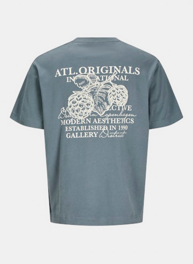 JACK & JONES JACK & JONES Mens Islington Type Graphic Back Tee  - Image 2