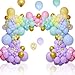 KAWKALSH 219Pcs Rainbow Balloons Garland Arch Kit Different Sizes Latex Balloons Assorted Pastel Party Balloons Arch for Birthday Baby Shower Wedding Engagement Anniversary Party Decorations - Image 3