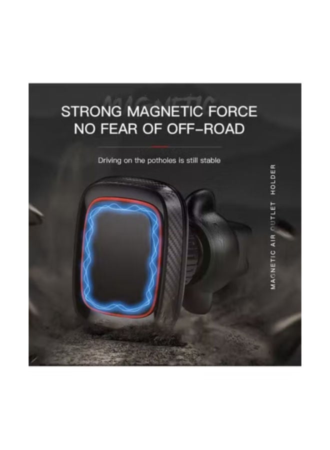 Go-Des Mount Holder Magnetic GD-HD611 Car Air Vent 360-Degree Rotation Phone Holder Black - Image 4