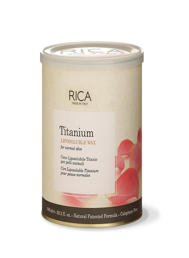 Rica Rose Titanium Wax for Hair Removal | Painless & Gentle Waxing for Men & Women | Smooth Glow & Tan Removal | Normal Skin | 800 ml - Image 1