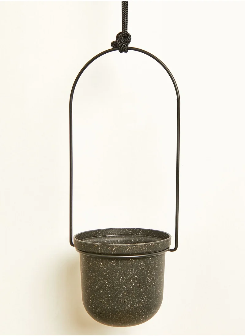 UMBRA Black Set Of 5 Triflora Hanging Planter