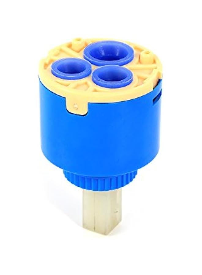Ceramic Disc Cartridge,35/40mm Replacement Cartridge Made of PP Plastic and Ceramic Sheet Practical Bath Basin Shower Lever Water Mixer Tap Inner Control Faucet Valve(40mm) - Image 1