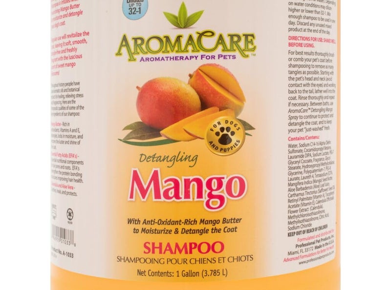 Professional Pets PPP AromaCare Detangling Mango Shampoo for Dogs - Enjoy Nourishing Mango Butter That Softens and Detangles Dog Coat & Fur - 1 Gallon - Image 3