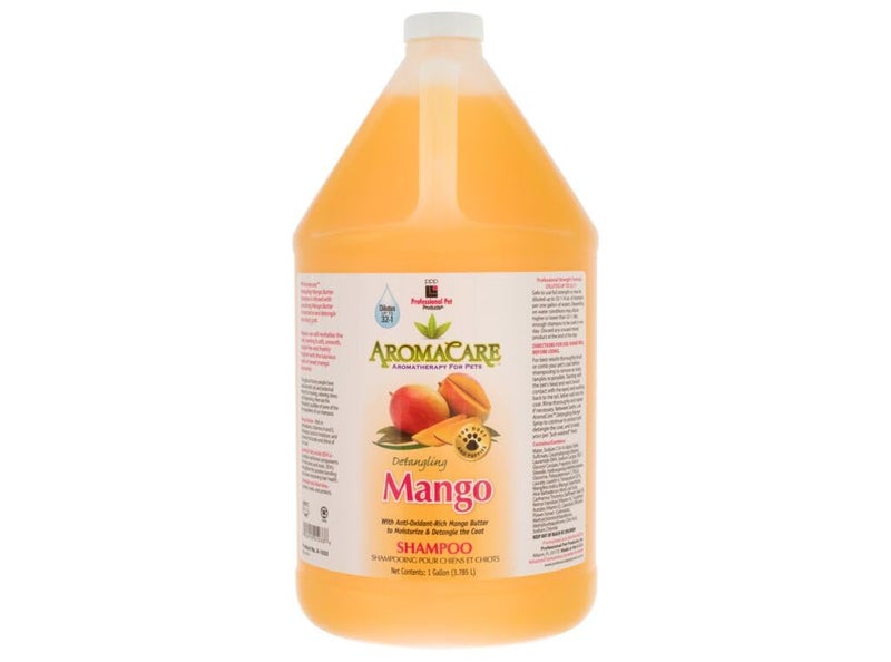 Professional Pets PPP AromaCare Detangling Mango Shampoo for Dogs - Enjoy Nourishing Mango Butter That Softens and Detangles Dog Coat & Fur - 1 Gallon - Image 1