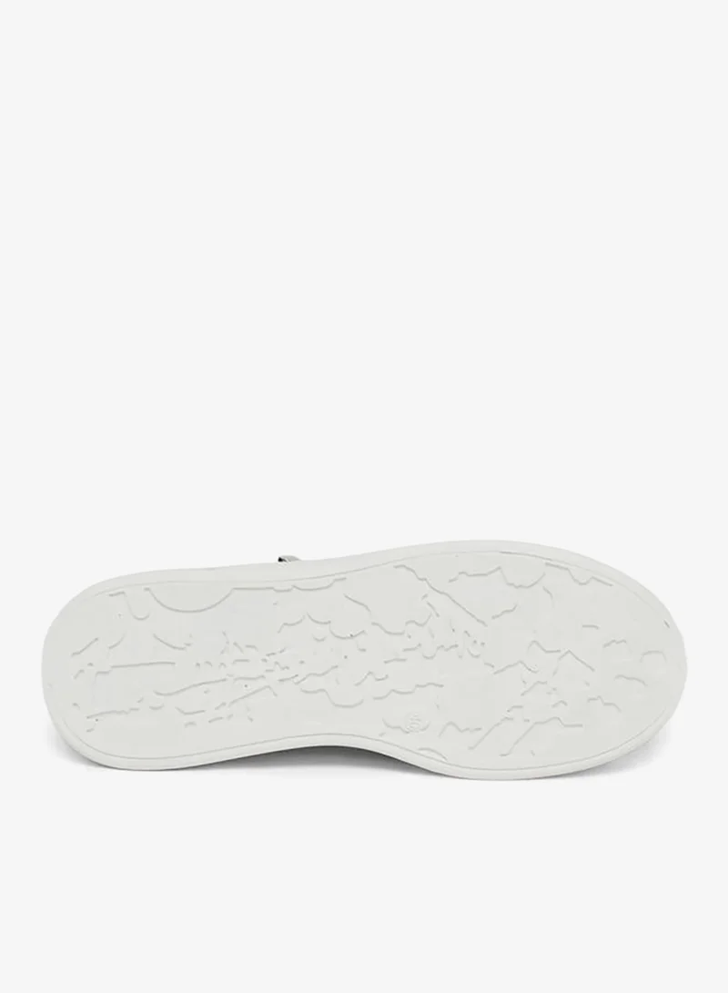 Take Two  White Chunky Sole Lace-Up Sneakers for Women | Best Price UAE