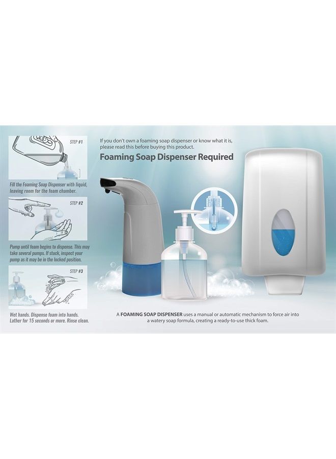 Bastion Foaming Antibacterial Hand Soap: Mandarin Orange Scented Instant Foam Hand Wash Refill 1 Gallon (128 oz) Bulk Jug. Made In The USA - Image 2