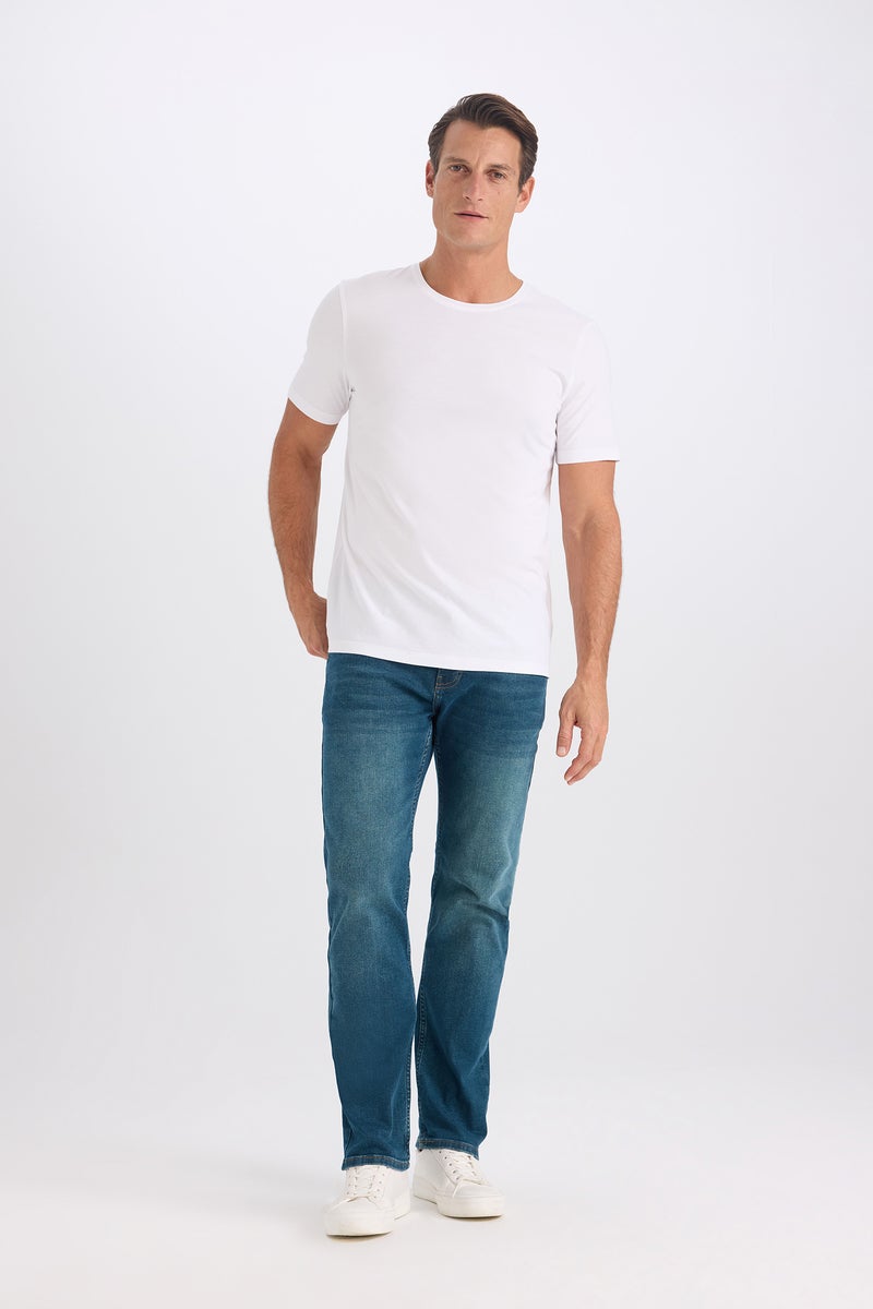 DeFacto Man Slim Fit Crew Neck Basic Short Sleeve T-Shirt - Image 5