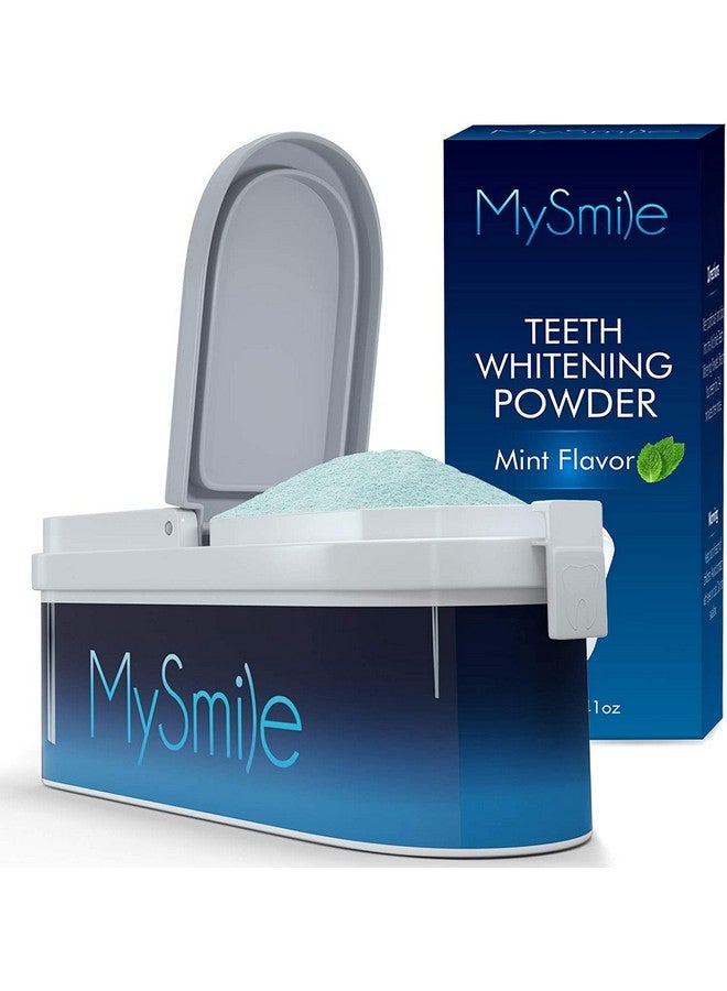 MySmile Teeth Whitening Powder For Tooth Whitening, Toothpaste Natural Powder Teeth Whitener, Enamel Safe Whitening Tooth Cleaning Powder, Tooth Stain Remover And Polisher, Fresh Mint - Image 1