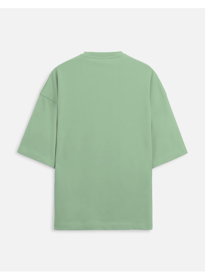 Shuyukh Unisex Heavyweight Oversized Terry T-Shirt 260 GSM Cotton Blend Drop Shoulder Loose Fit - Image 2