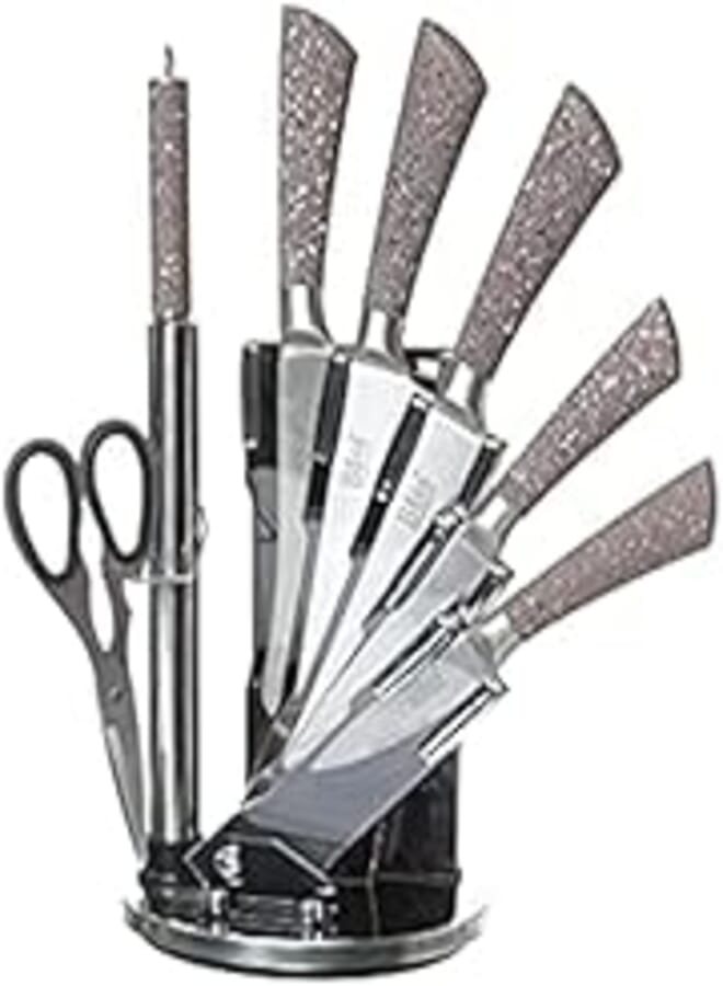 Bass Bass Knives - Brown, Set of 8 Pieces