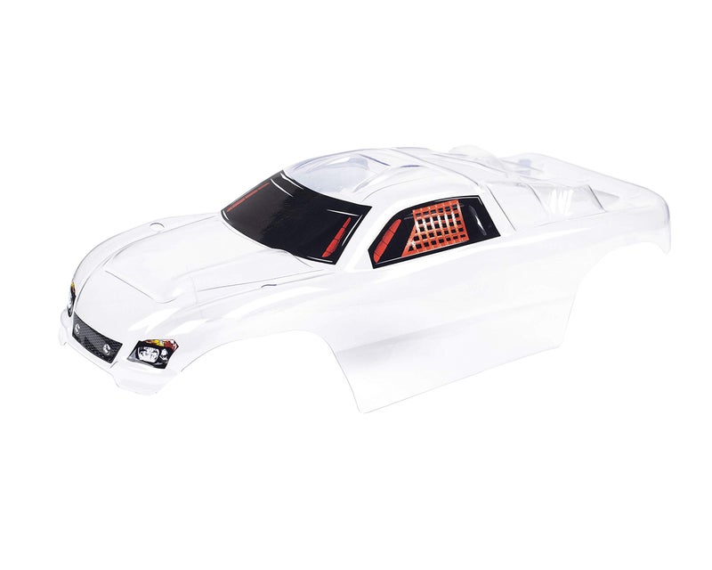 SummitLink Custom Body Clear Unpainted with Stickers Clear Body Compatible for 1/10 Scale RC Car or Truck (Truck not Included) R-C-01 - Image 4