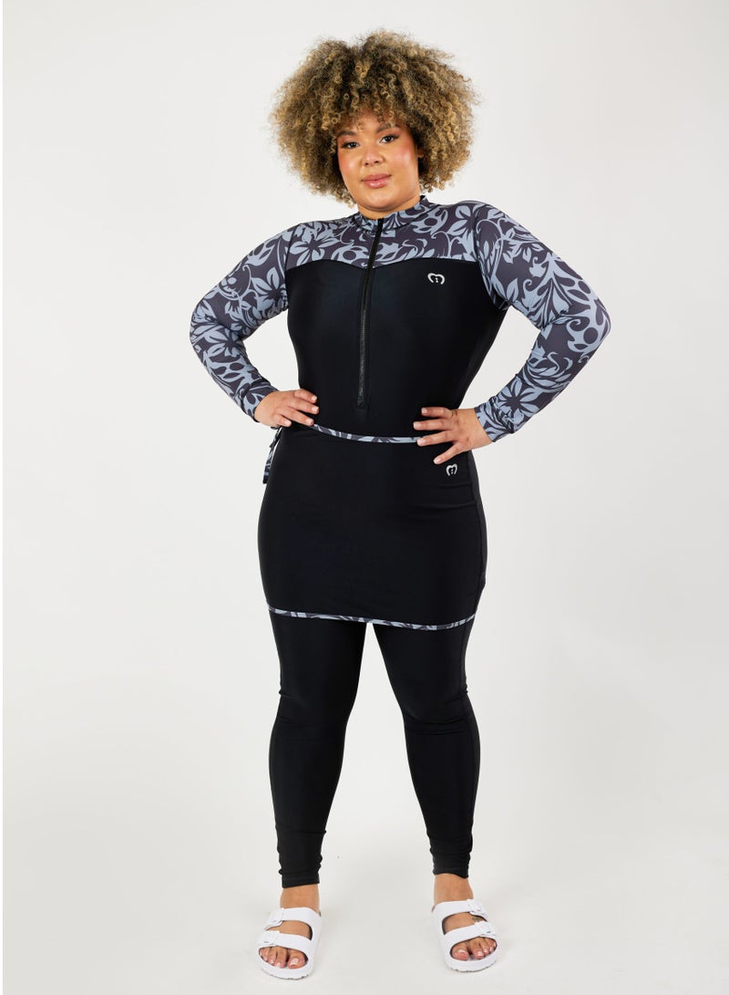 modestly active Long Sleeve / Long Leg All in one Swimwear  Julie Girls Modest Swimwear - Image 2