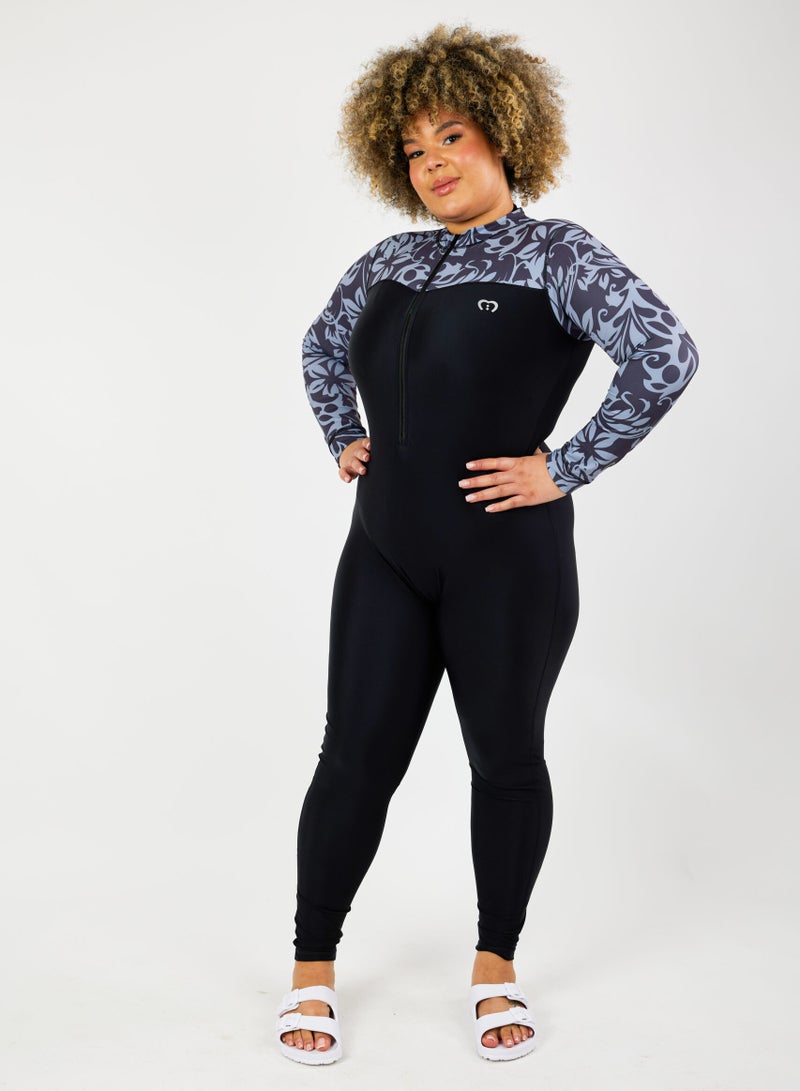 modestly active Long Sleeve / Long Leg All in one Swimwear  Julie Girls Modest Swimwear - Image 3