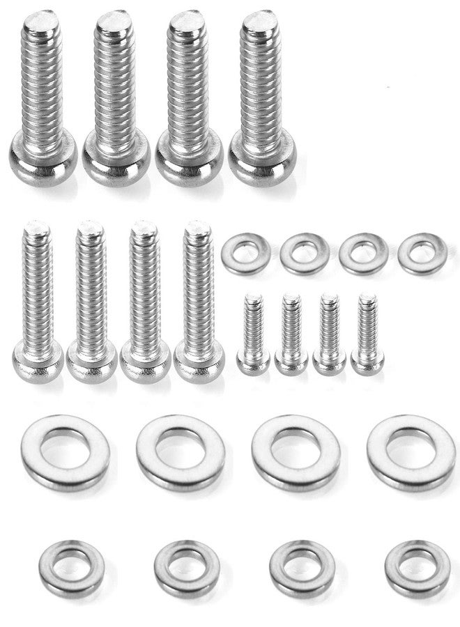 HanTof Universal VESA TV Mount Hardware Kit - 24pcs M4, M6, M8 Stainless Steel Screws and Washers for TV and Monitor Mounts - Image 1
