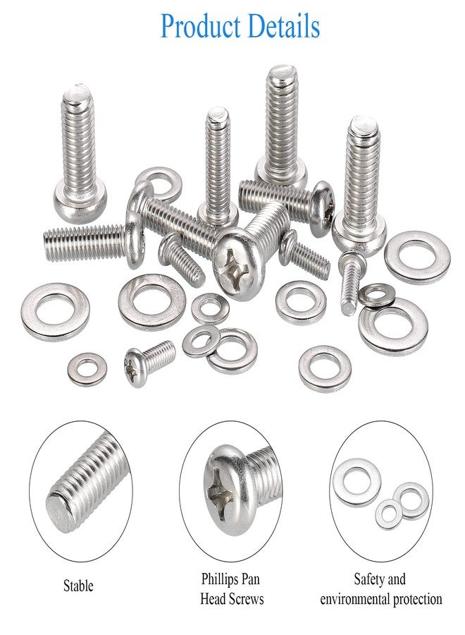 HanTof Universal VESA TV Mount Hardware Kit - 24pcs M4, M6, M8 Stainless Steel Screws and Washers for TV and Monitor Mounts - Image 2