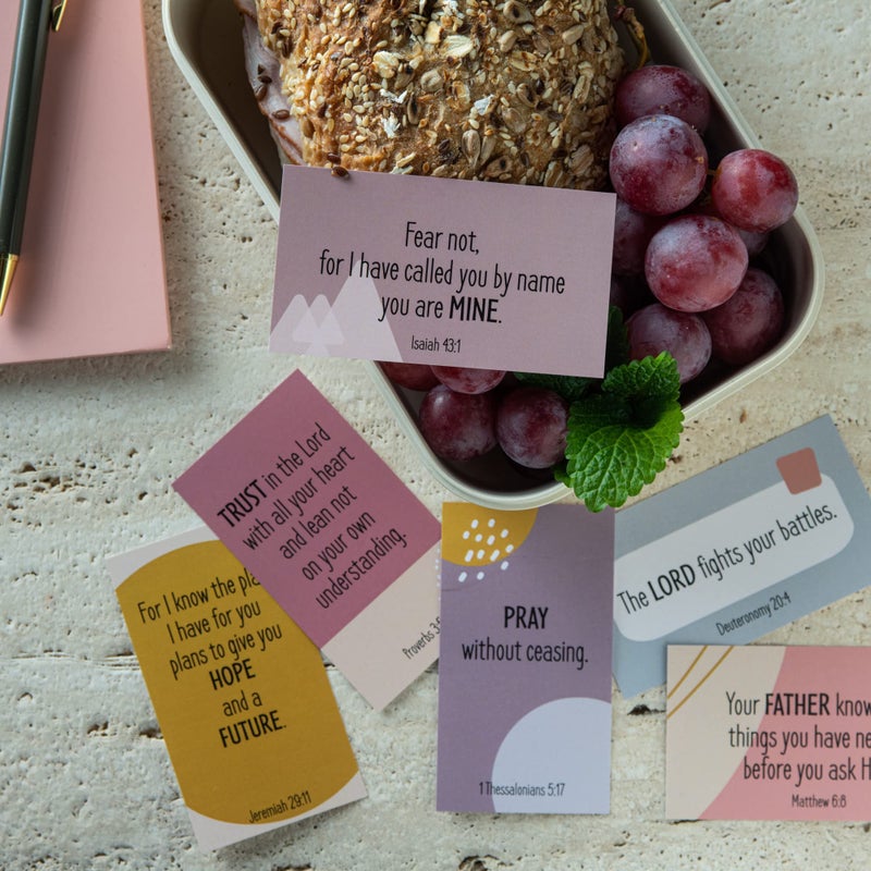 DIVERSEBEE Inspirational Prayer Cards, 60 Unique Bible Verse Cards, Assorted Mini Scripture Encouragement Motivational, Christian Bible Gifts (Geometric) - Image 3