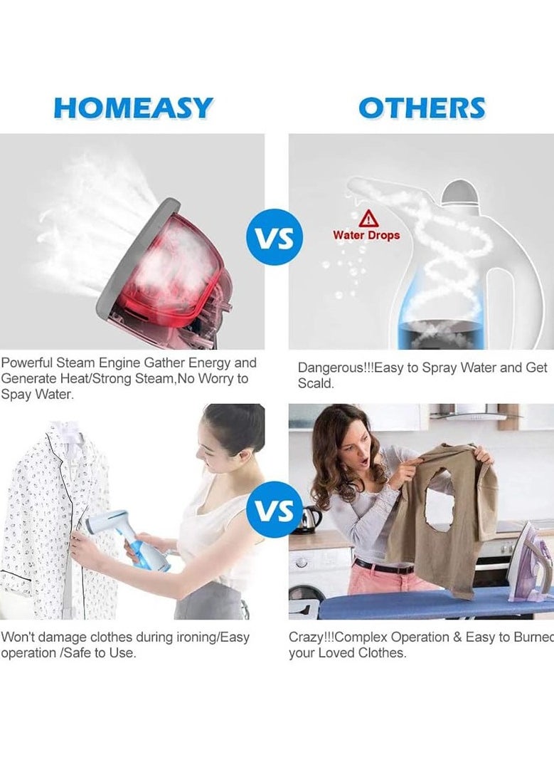 MAKS & CO. - 1500W Handheld Steamer, 280ml Handheld Steamer for Clothes, Fast Heating and Strong Steam Penetration - Image 1