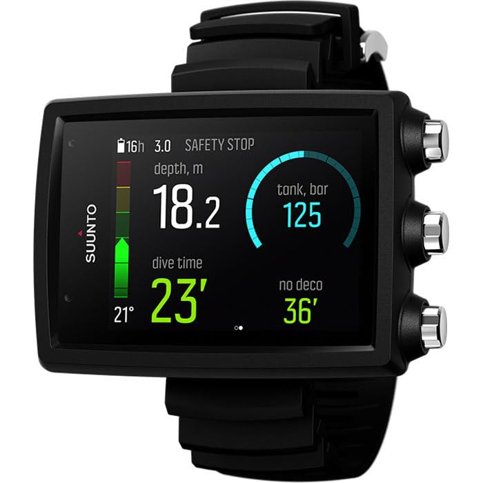 Suunto ساونتو إيون كور ساعة غوص مع جهاز إرسال وUSB، إيون كور أسود، مع جهاز إرسال - Image 2