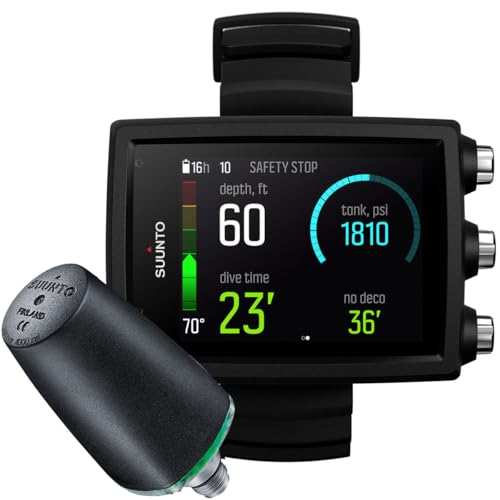 Suunto ساونتو إيون كور ساعة غوص مع جهاز إرسال وUSB، إيون كور أسود، مع جهاز إرسال - Image 1