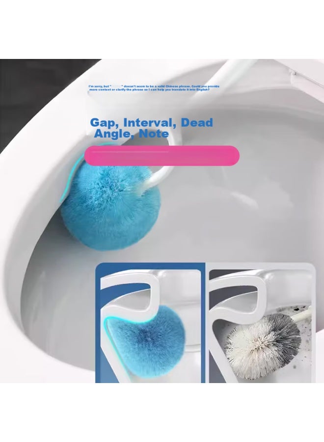 Condor Toilet Brush Set For Home Use, No Dead Angle, Bathroom Cleaning Brush, Antibacterial Soft Bristle Brush With Base - Image 2