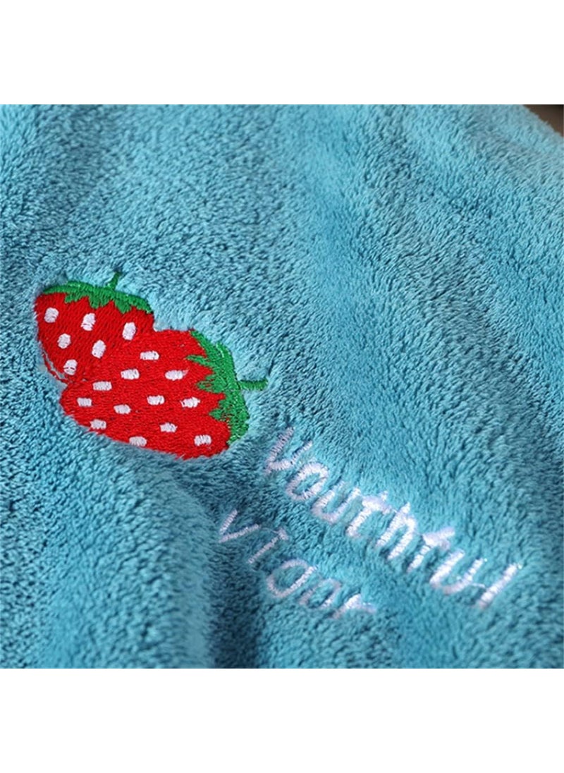 Prostuff.in Prostuffin 1 Pcs Rapid Drying Hair Towel Microfiber Quick Dry Hair Towel Wrap Premium Soft Dry Hair Towel with Embroidery No Frizz Hair Wrap Towels for Women Wet Hair Curly Longer Thicker Hair  - Image 3