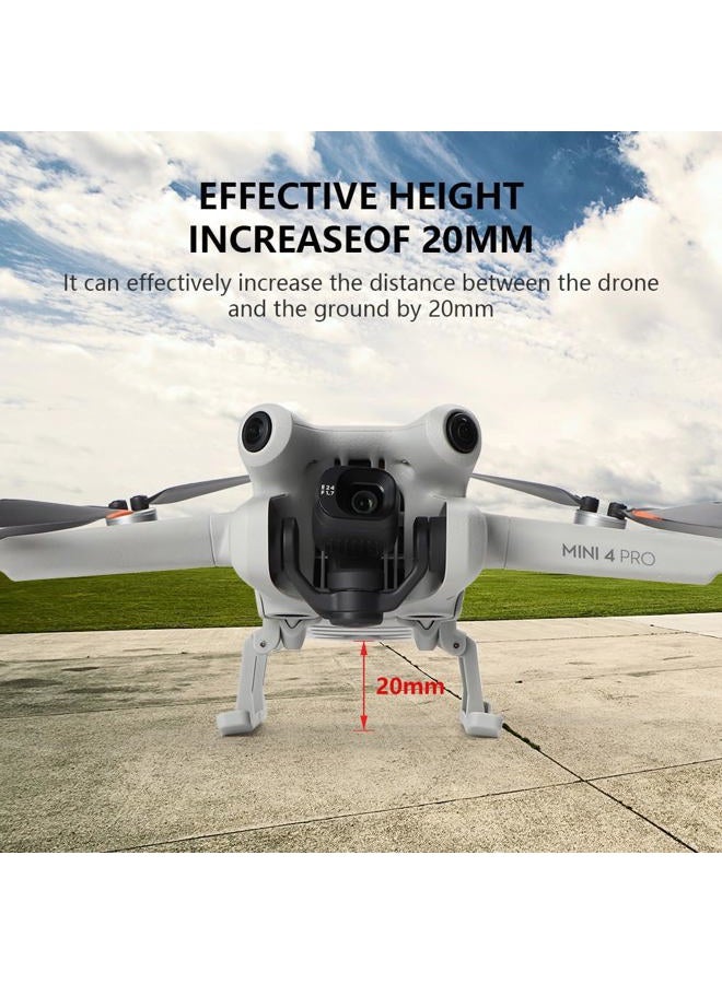 Hooshion Landing Gear for DJI Mini 4 Pro Drone – Leg Foldable Extended Kit for DJI Mini 4 Pro Drone, DJI Mini 4 Pro Drone Accessories - Image 3