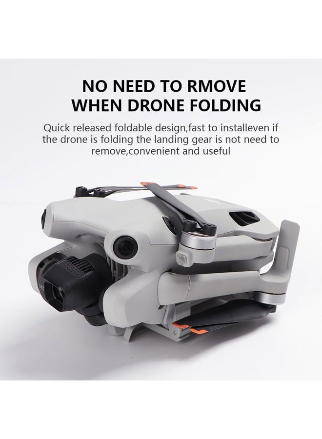 Hooshion Landing Gear for DJI Mini 4 Pro Drone – Leg Foldable Extended Kit for DJI Mini 4 Pro Drone, DJI Mini 4 Pro Drone Accessories - Image 4