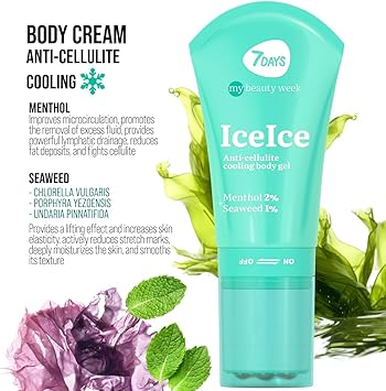 7Days جل الجسم المبرد المضاد للسيلوليت 7Days للعناية بالبشرة الكورية مع أسطوانة تدليك للنساء يرطب البشرة ويحرق الدهون ويعمل على تنعيم البشرة وتخفيفها - Image 5